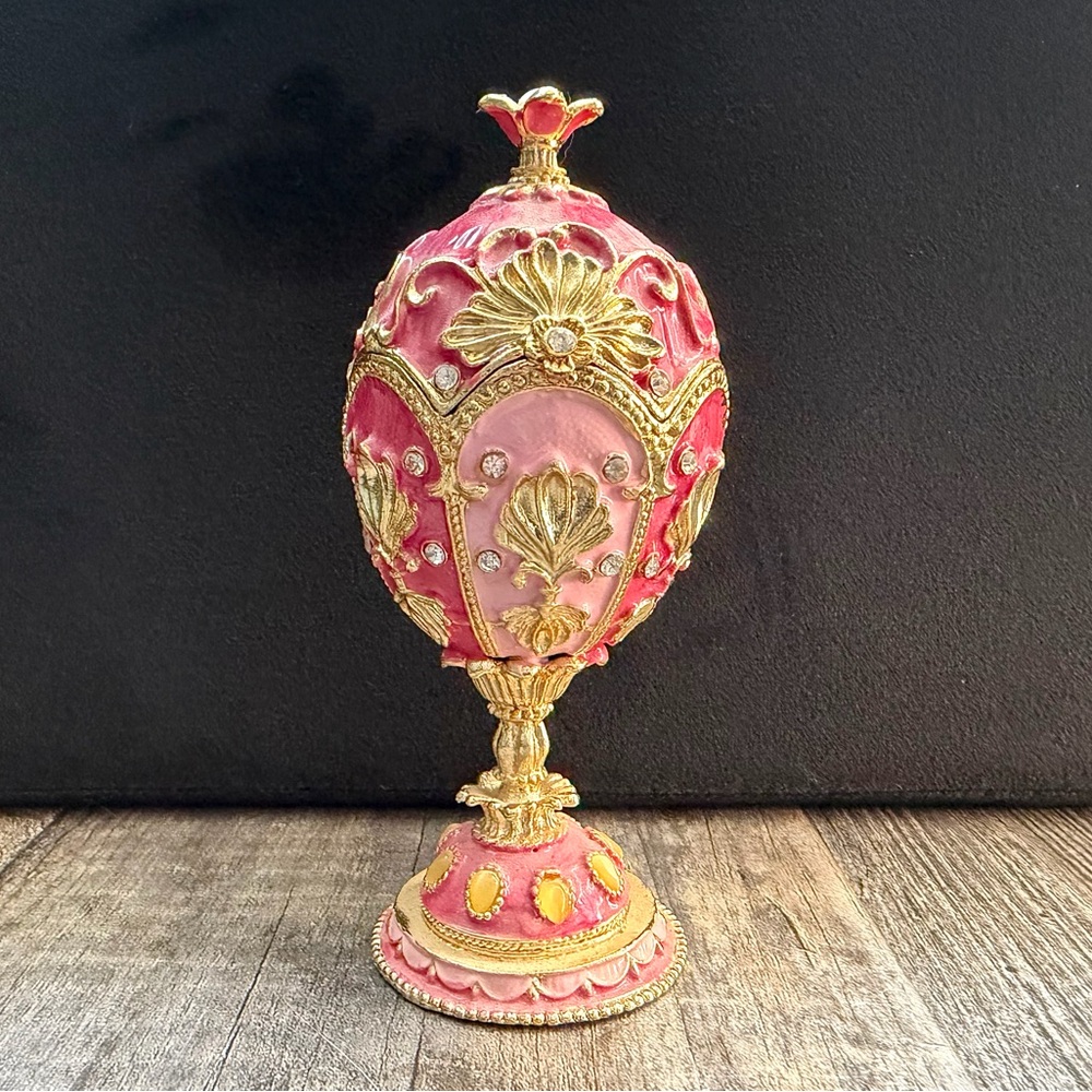 Hinged Jewelry Trinket Decorative Egg
